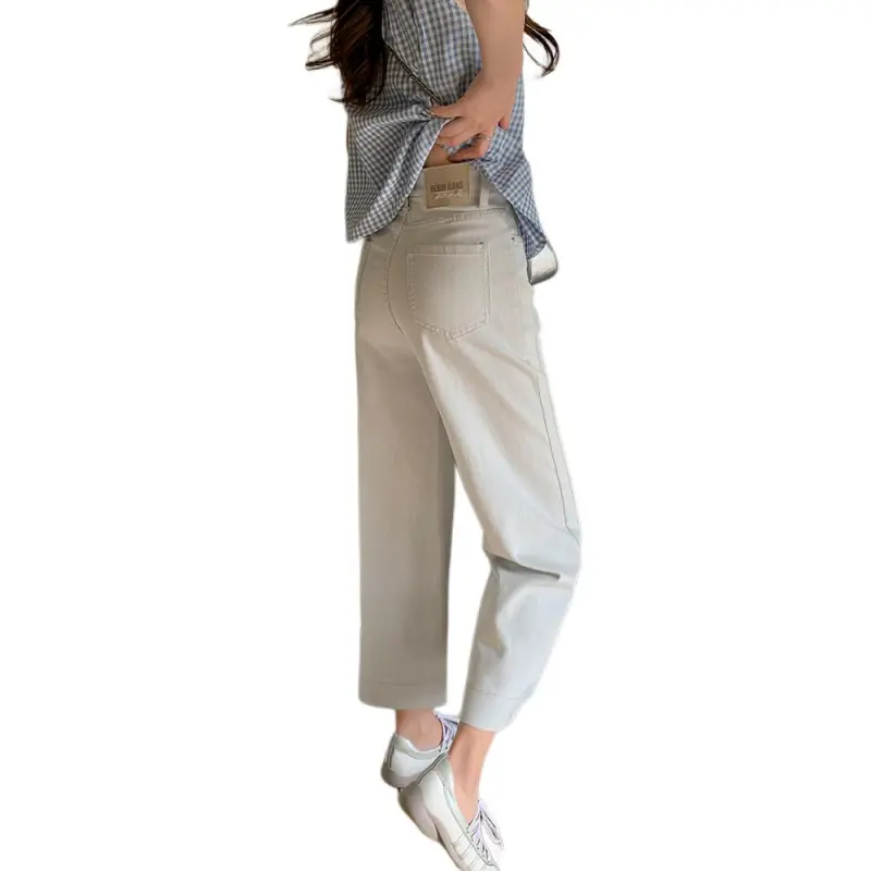 Flowers In Water Jeans Women's Gray-0