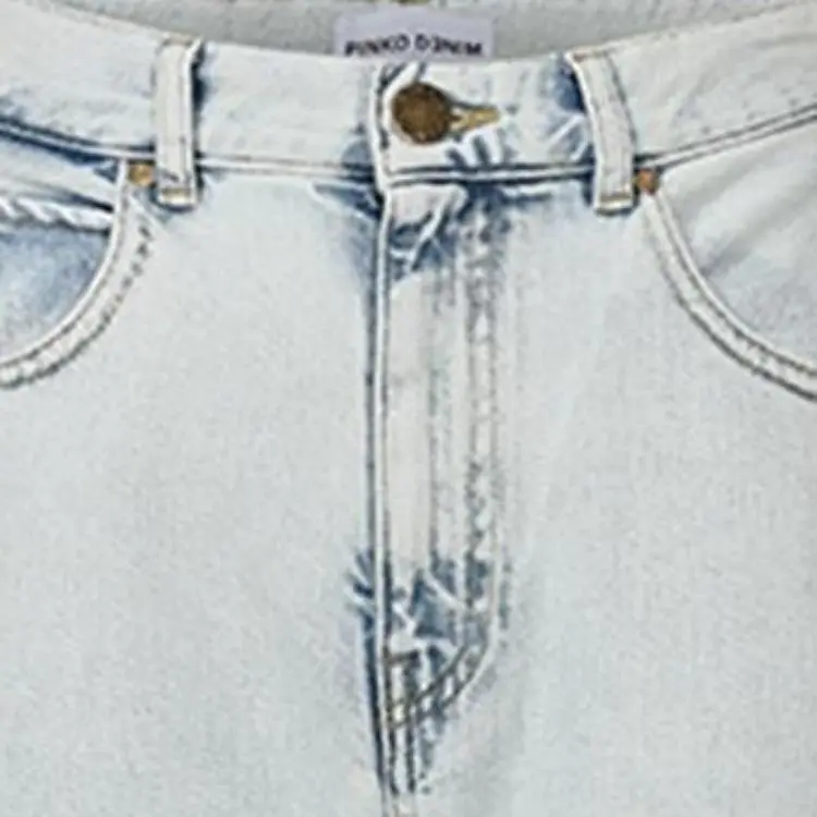 PINKO SS24 Jeans Women's Light Blue-4