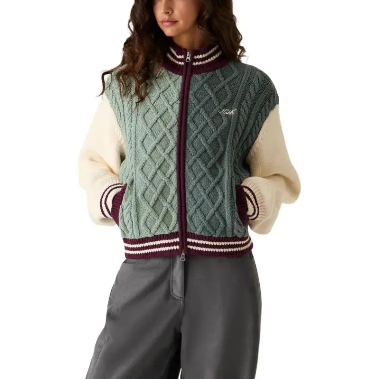 KITH FW24 Sweater Women's White Green-2