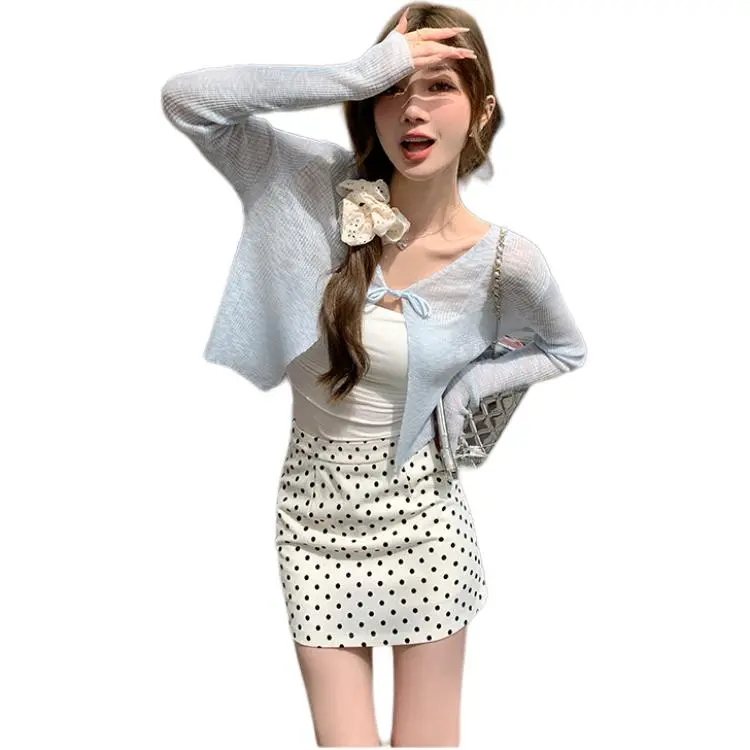 Si Bei'er Knitwear Women's Blue-1