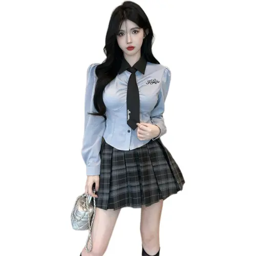 Mu Xiao Xin Two Piece Skirt Sets Women's