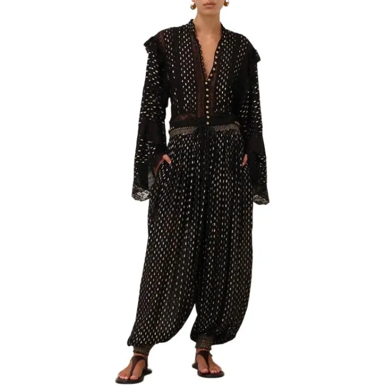 Zimmermann SS25 Casual Pants Women's Black-1