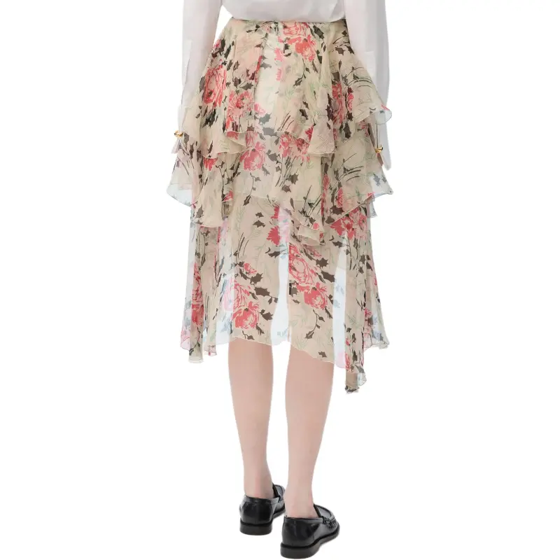 LOEWE SS25 Casual Long Skirt Women's Multicolor-3