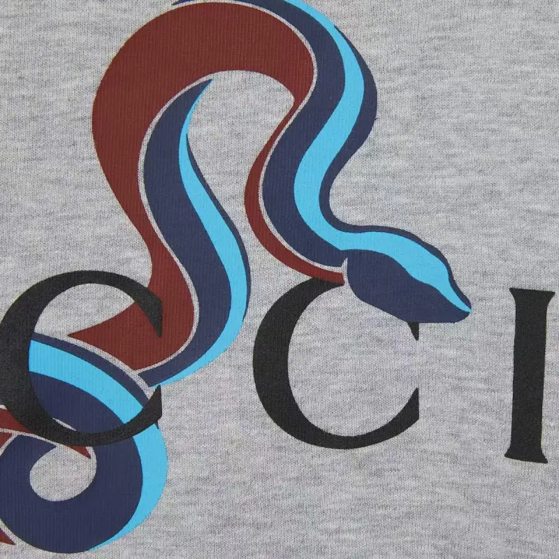 GUCCI SS25 T-Shirt Men's Heather Gray-5