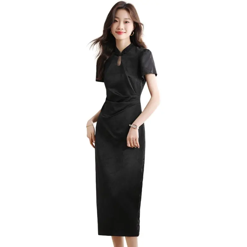 Mu Xiao Xin Short Sleeved Dress Women's-9