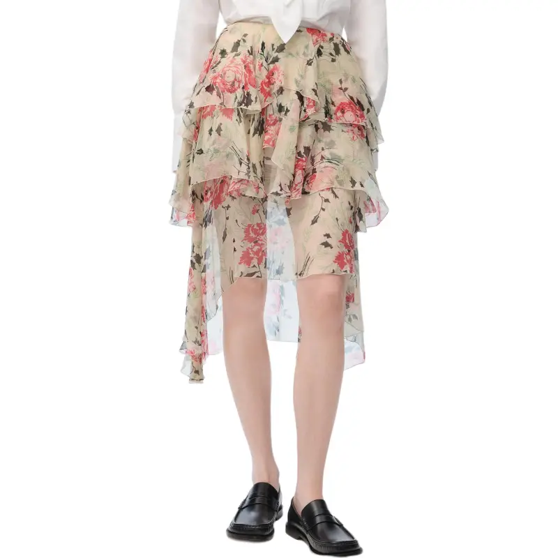 LOEWE SS25 Casual Long Skirt Women's Multicolor-2