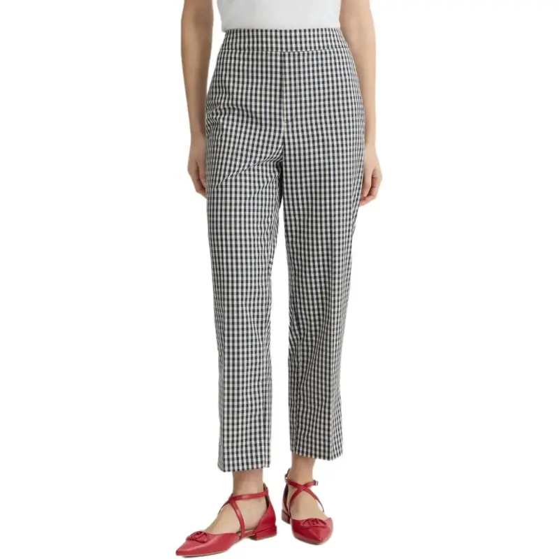 LIU·JO Check pattern Cropped Trousers-1