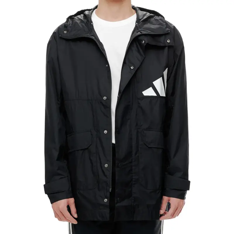 Adidas Parka Coats Men Black-1