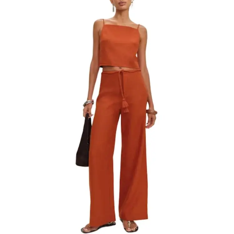 REFORMATION Kerri Linen Top Camisole Women's-2