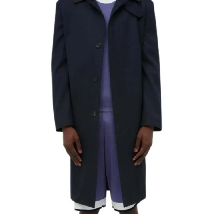 WALES BONNER Coats Unisex Dark Blue-4