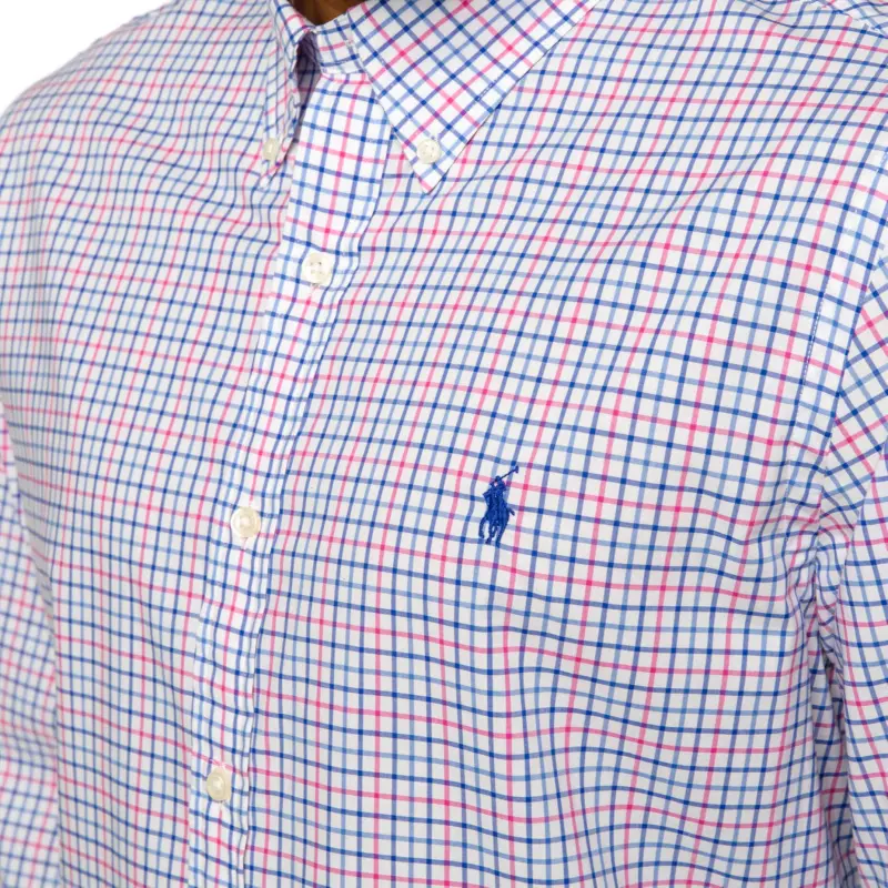 Polo Ralph Lauren Shirt Men's Blue Pink-2