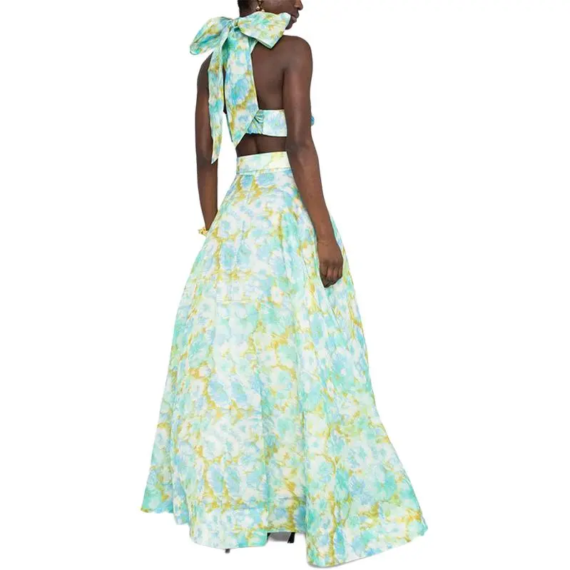 Zimmermann High Tide Floral print Maxi Skirt-1