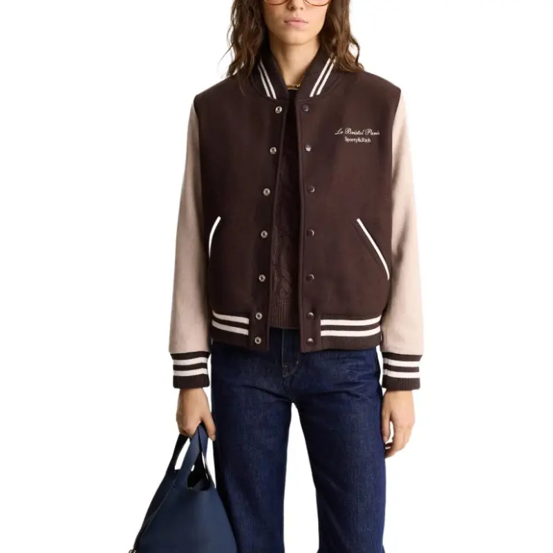 SPORTY & RICH x Le Bristol Paris SS25 Jacket Women's Chocolates/Cream-2