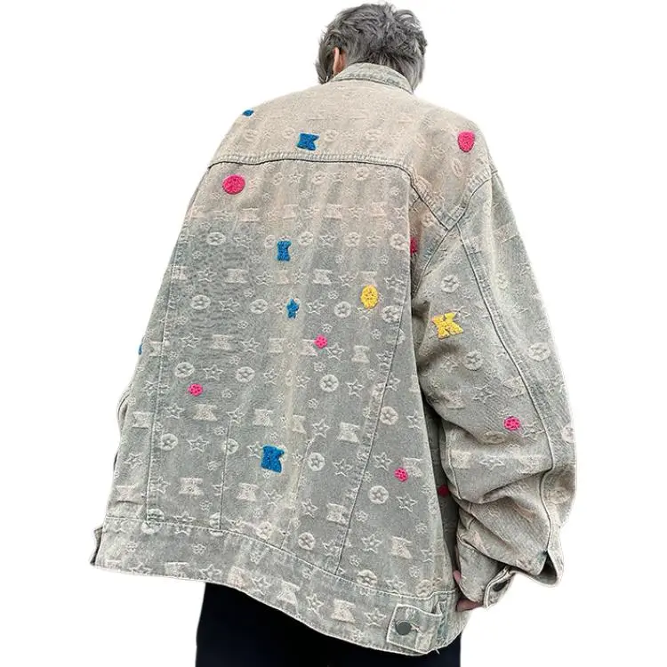 MIIRACER Denim Jacket Unisex Yellow Mud-1