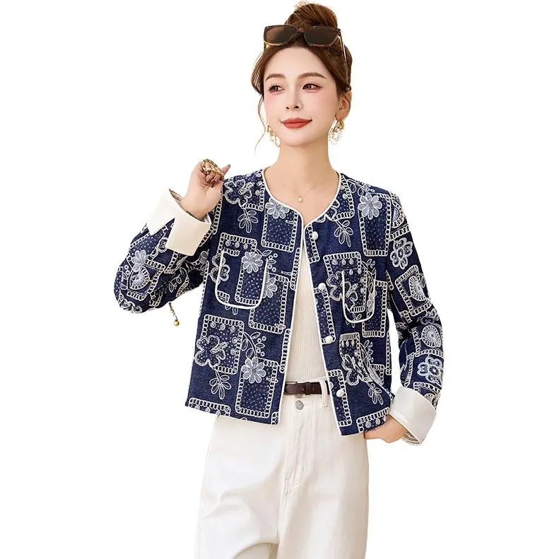 La Chapelle Jacket Women's Denim Blue-1