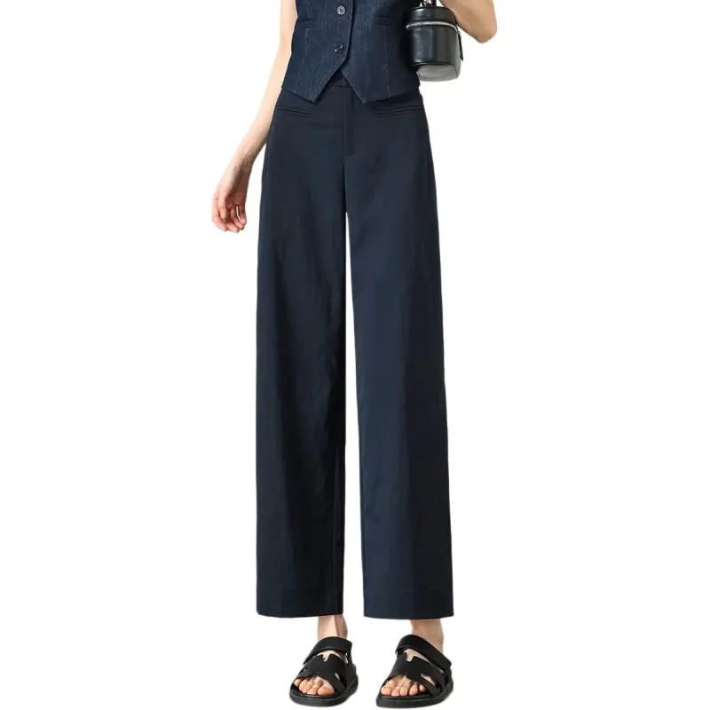 Weixi Casual Pants Women's Navy Blue-5