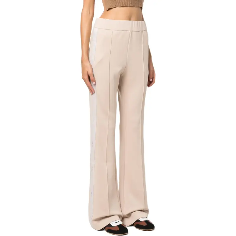 FENDI Logo-tape Flared Track Pants-3
