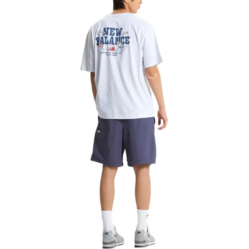 New Balance SEMI OVER FITUNI NB BOY T Shirt Men's 16 Light Gray-2