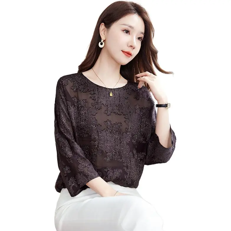 Yi Mengyuan T Shirts Women's Stone Brown-4