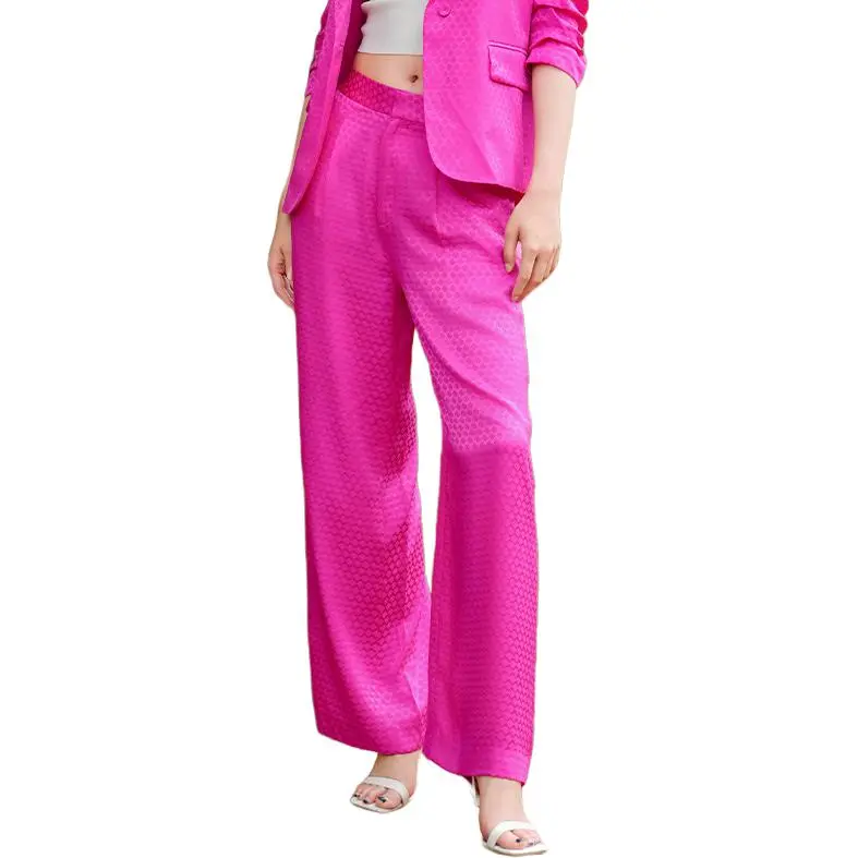 BESIONIA SS25 Casual Pants Women's Rose Red-1