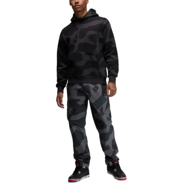 Jordan Wordmark Collection Air Sweatshirt Men's Light Black-2