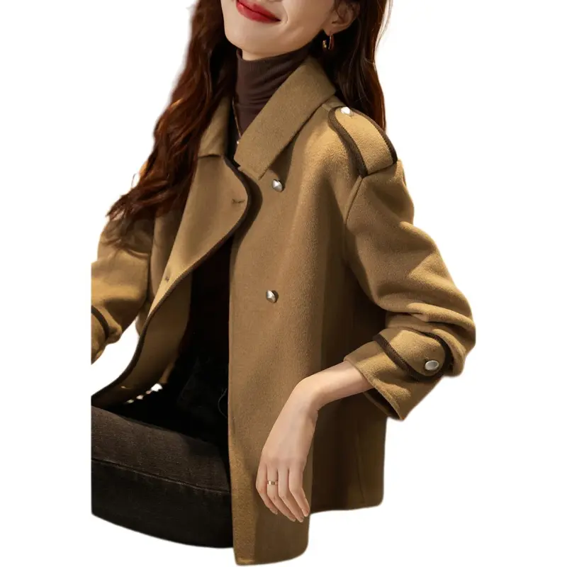 Mo Han Yi Mei Coats Women's Camel-3