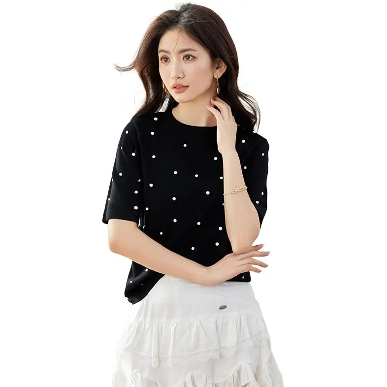 La Chapelle T Shirts Women's Black-1