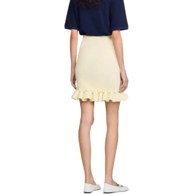 Sandro Peplum hem Midi Skirt-2