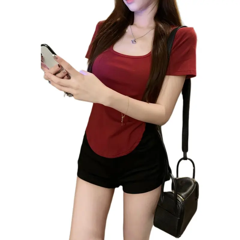 Mu Xiao Xin Set in Sleeve T Shirt Women's-7