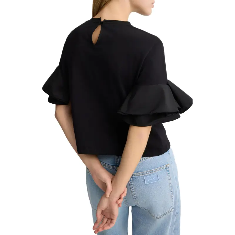 LIU·JO Flounce sleeve T shirt-2