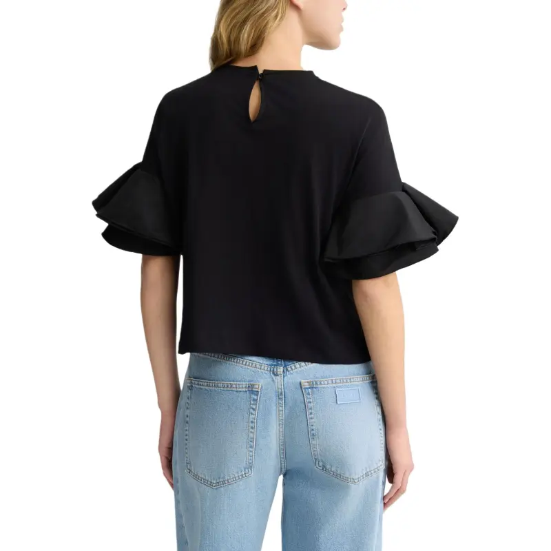 LIU·JO Flounce sleeve T shirt-3