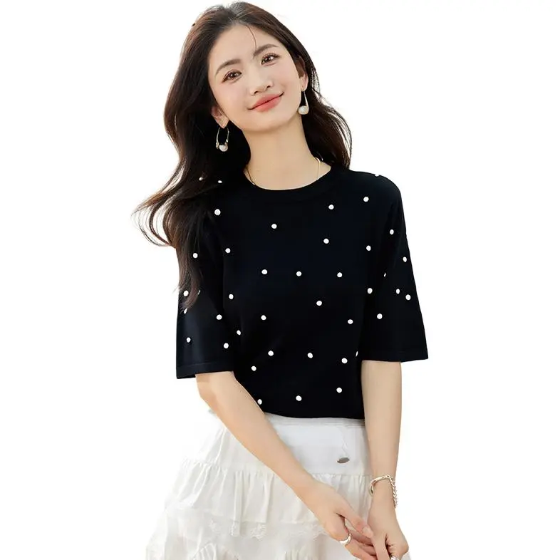 La Chapelle T Shirts Women's Black-2