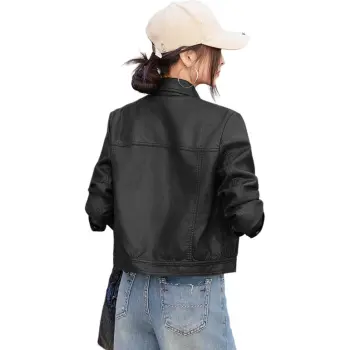 Yi Mengyuan Leather Jacket Women's