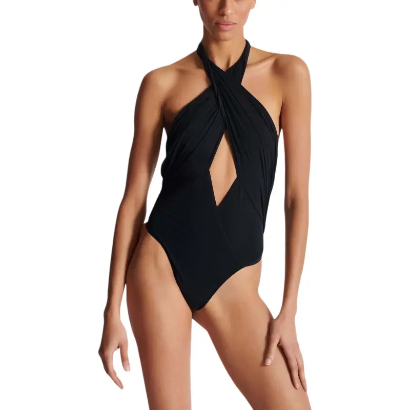 BALMAIN SS25 One piece Swimsuit Women's Black-4