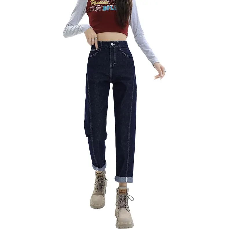 Kazakhstan Jeans Women's Dark Blue-4