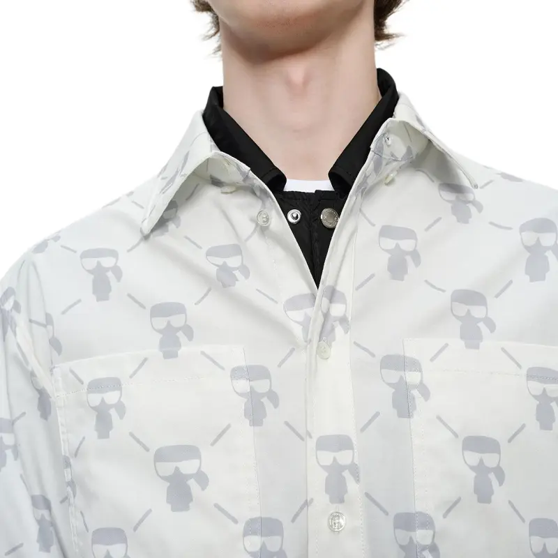 KARL LAGERFELD SS25 Shirt Men's White-4