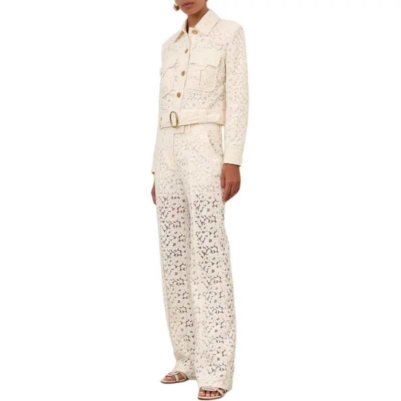 Zimmermann Cotton blend Lace Jacket-4