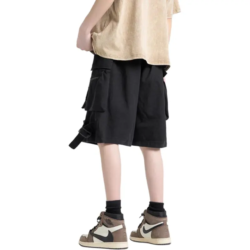 CORNILOT Casual Shorts Unisex Phantom Black-1