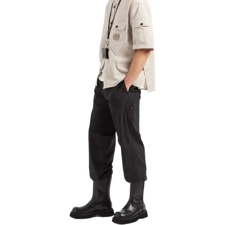 EMPORIO ARMANI Technical Fabric Trousers With Zip Pocket-3