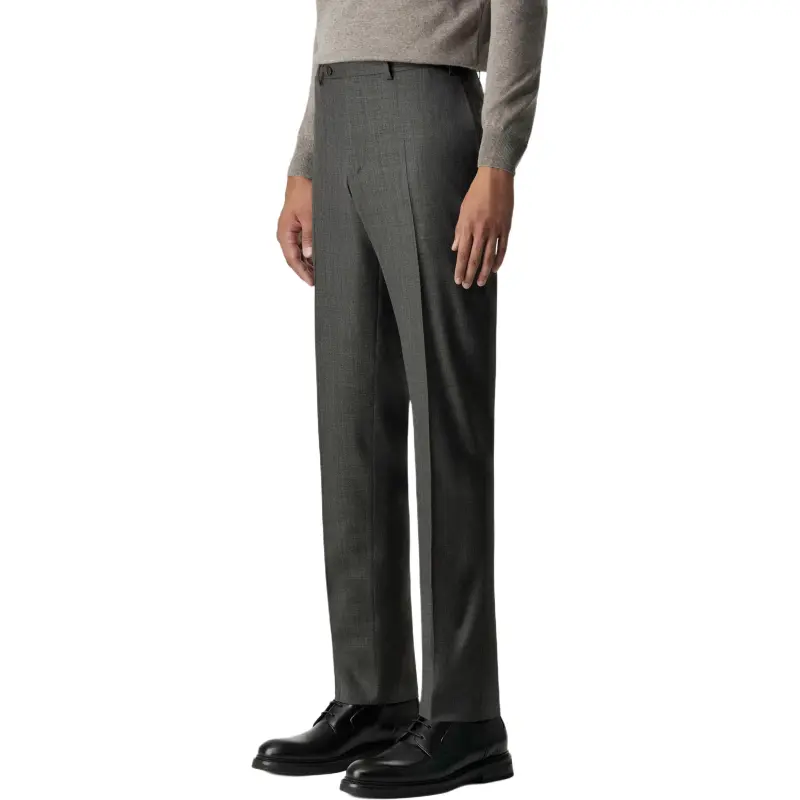 Canali Suit Trousers Men Gray-3