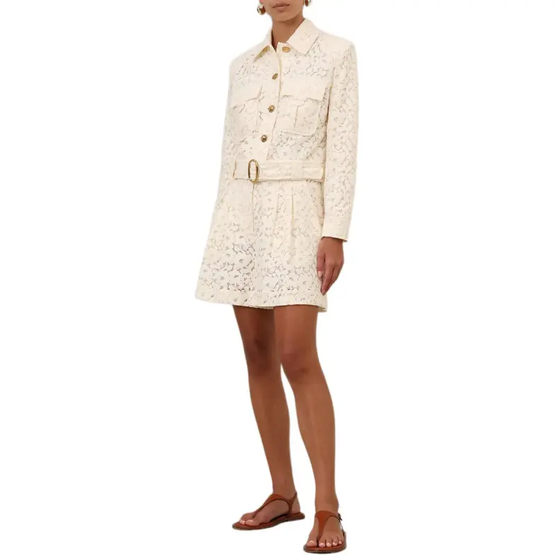 Zimmermann Cotton blend Lace Jacket-5