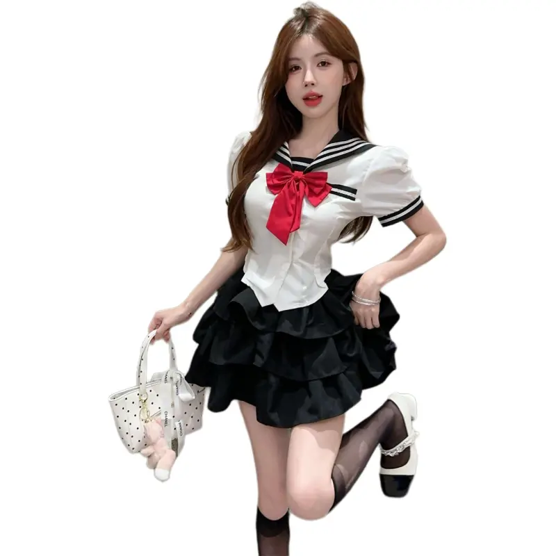 Mu Xiao Xin Two Piece Skirt Sets Women's-5