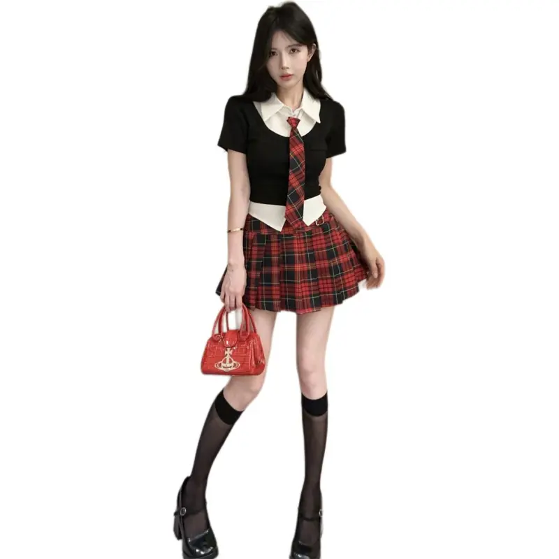 Mu Xiao Xin Two Piece Skirt Sets Women's-7