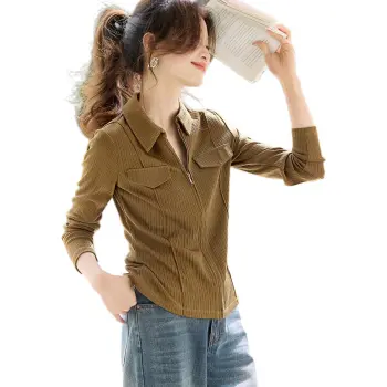 Mo Han Yi Mei Shirts Women's Olive Green