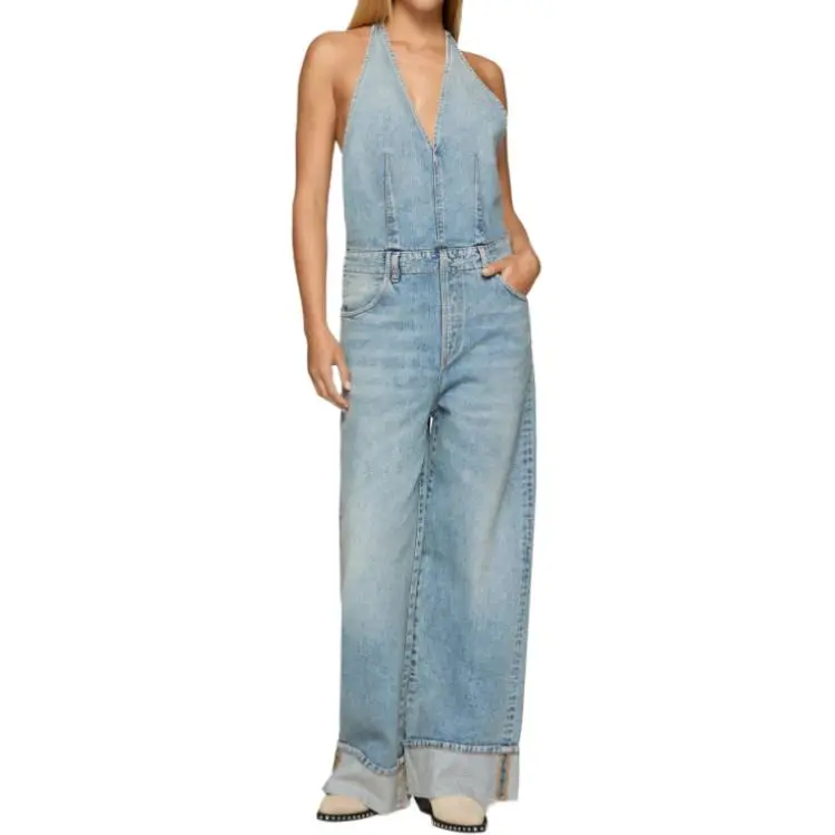 Dondup SS25 Overalls Women's Blue-2