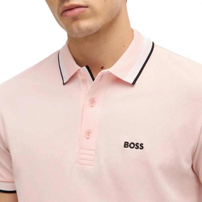 HUGO BOSS Polo Shirt Men's Light Pink-4