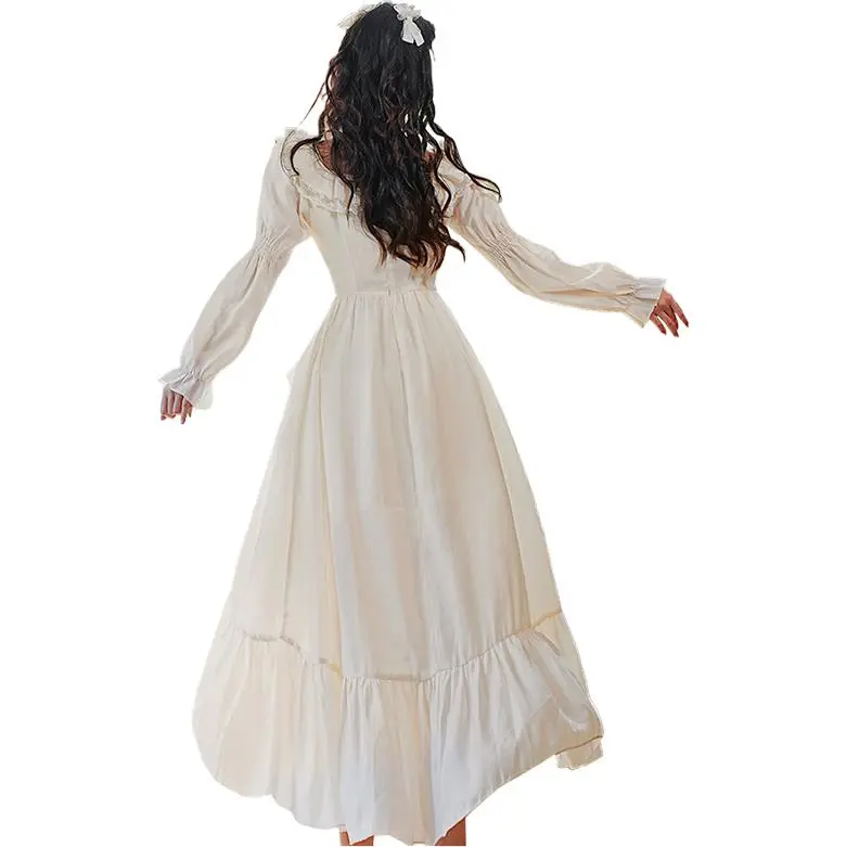 PLANE DRIFT Long-Sleeved Dresses Women's Apricot-0