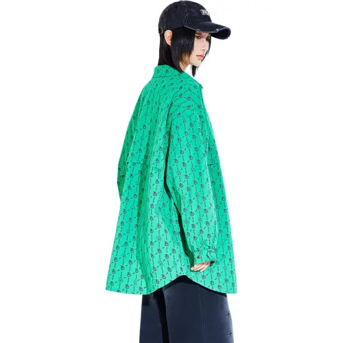 MUGUOGUOMU Shirts Women's Green