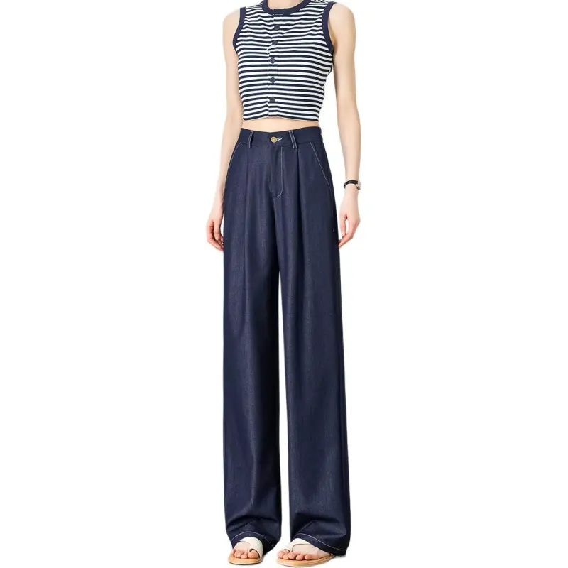 Weixi Casual Pants Women's Dark Blue-6