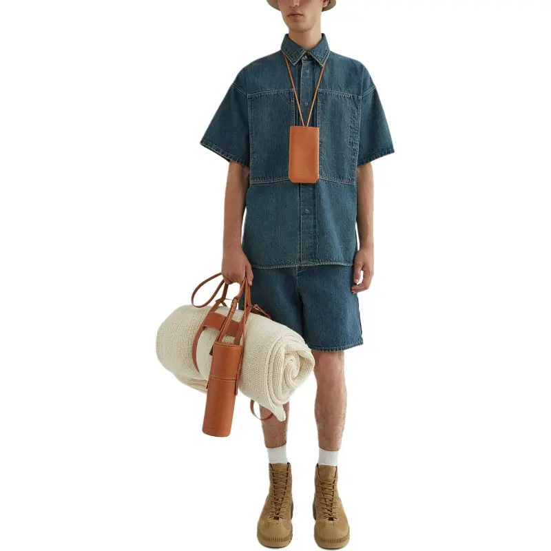 JIL SANDER High rise Denim Shorts-3